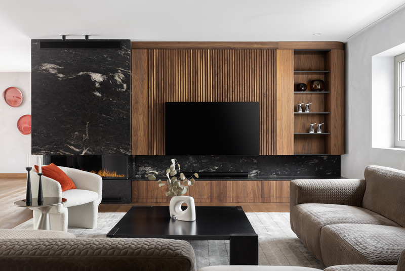 Dossier de presse | 3083-02 - Communiqué de presse | Maison Caledonia - Imagine studio design - Design d’intérieur résidentiel - Salon - Crédit photo : Studio CRBN
