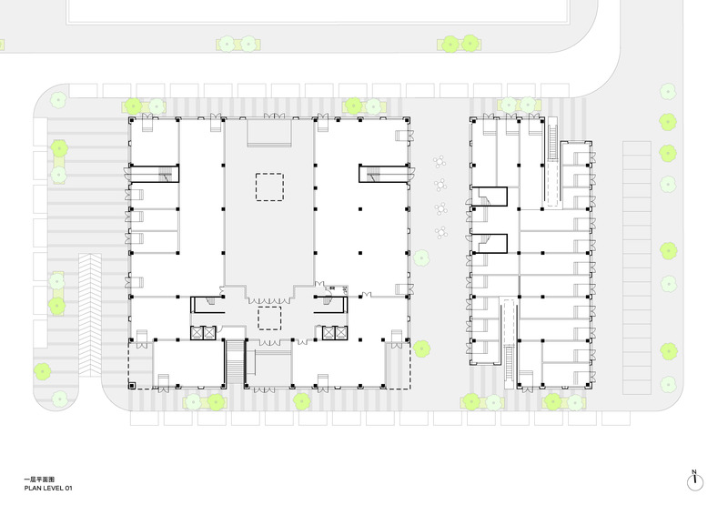 Press kit | 3565-12 - Press release | Qingdao Business Park - CLOU architects - Commercial Architecture - Photo credit: CLOU architects