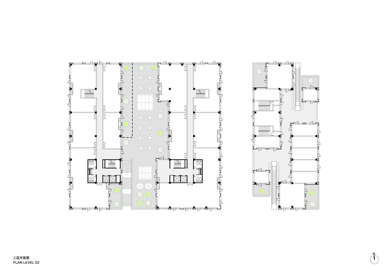 Press kit | 3565-12 - Press release | Qingdao Business Park - CLOU architects - Commercial Architecture - Photo credit: CLOU architects