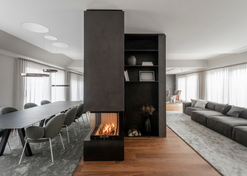 Dossier de presse | 5356-04 - Communiqué de presse | Penthouse O - destilat design studio - Design d’intérieur résidentiel - Crédit photo : Jürgen Grünwald