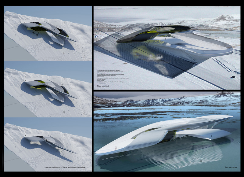 Press kit | 2121-19 - Press release | Sand Drift Proving Ground - Margot Krasojević Architects - Industrial Architecture - Partly submerged proving ground - Photo credit: Margot Krasojević