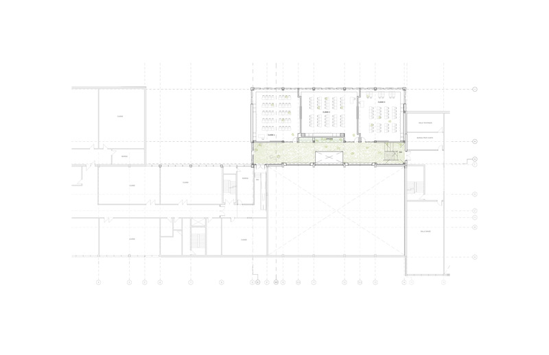 Press kit | 1057-12 - Press release | College St-Hilaire Expansion - KANVA - Institutional Architecture - Level 2 plan - Photo credit: KANVA