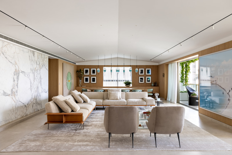 Dossier de presse | 3039-03 - Communiqué de presse | Gar Apartment - Coletivo Arquitetos - Design d’intérieur résidentiel - Living Room  - Crédit photo : Fran Parente 