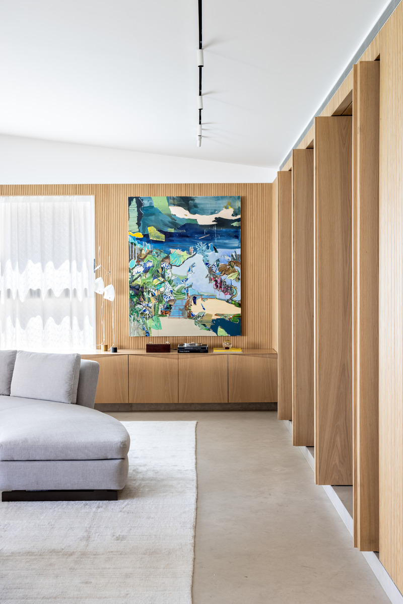 Dossier de presse | 3039-03 - Communiqué de presse | Gar Apartment - Coletivo Arquitetos - Design d’intérieur résidentiel - lounge  - Crédit photo : Fran Parente