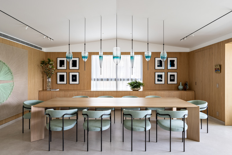 Dossier de presse | 3039-03 - Communiqué de presse | Gar Apartment - Coletivo Arquitetos - Design d’intérieur résidentiel - Dinning Room  - Crédit photo : Fran Parente