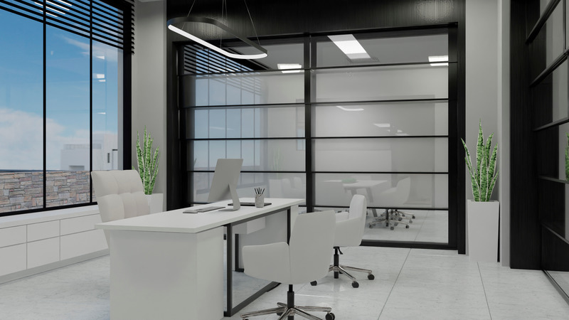Dossier de presse | 6457-01 - Communiqué de presse | Le futur est clair. Prisma, la nouvelle cloison acoustique en verre de Skyfold - Skyfold - Architecture commerciale - Prisma_Flexible Sapce_wall down - Crédit photo : Skyline Innovations