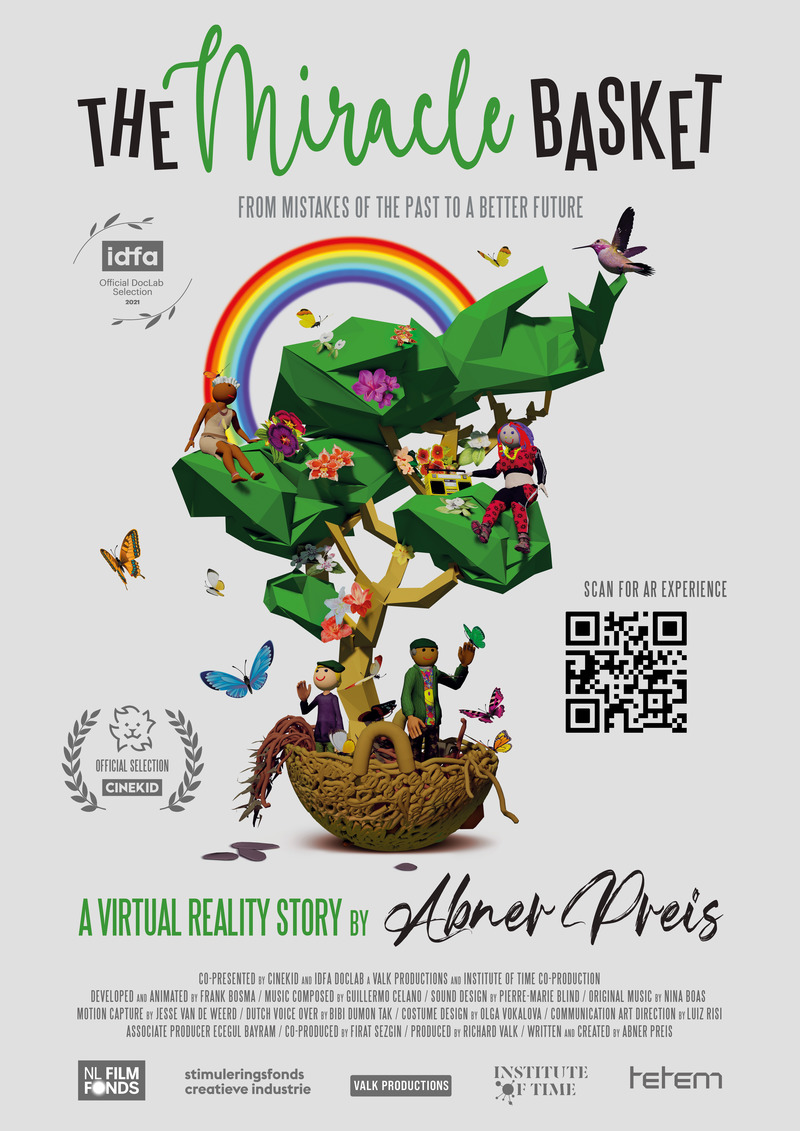 Dossier de presse | 6470-01 - Communiqué de presse | The Miracle Basket - A Virtual Reality Experience About Past Mistakes Bringing Hope for the Future of our Planet - Institute of Time - Design multimédia - Poster The Miracle Basket - Crédit photo : Institute of Time