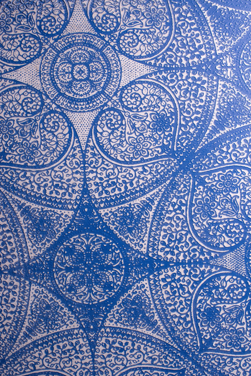 Dossier de presse | 4232-14 - Communiqué de presse | Voyage en Méditerranée avec les céramiques d’extérieur de TERZADIMENSIONE - TERZADIMENSIONE - Produit - Decor Doily Bleu - Crédit photo : avec la permission de Terzadimensione