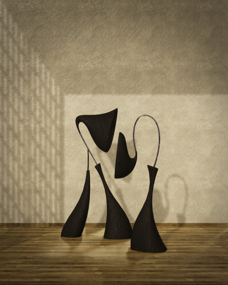 Press kit | 6388-01 - Press release | Characters, Japanese Calligraphy-Inspired Furniture - SABI by Sabina Blasiotti - Product - Photo credit: SABI by Sabina Blasiotti