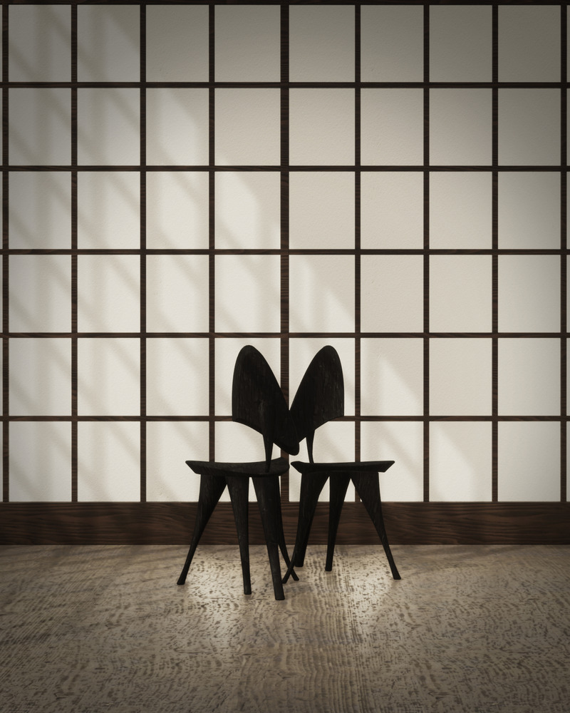 Press kit | 6388-01 - Press release | Characters, Japanese Calligraphy-Inspired Furniture - SABI by Sabina Blasiotti - Product - Photo credit: SABI by Sabina Blasiotti