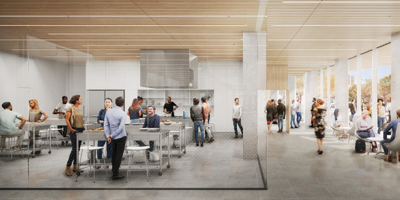 Dossier de presse | 721-13 - Communiqué de presse | Nouvelle bibliothèque centrale de Saskatoon - Formline | Chevalier Morales | Architecture49 - Architecture institutionnelle - Cuisine communautaire - Crédit photo : <p class="">Formline | Chevalier Morales | Architecture49</p>