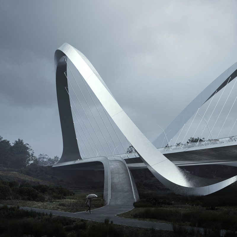 Press kit | 6483-01 - Press release | Brick Visual Celebrates its 10th Anniversary - Brick Visual - Multimedia Design - Conceptual Bridge Project, client: Zaha Hadid Architects  - Photo credit: Image created by Brick Visual