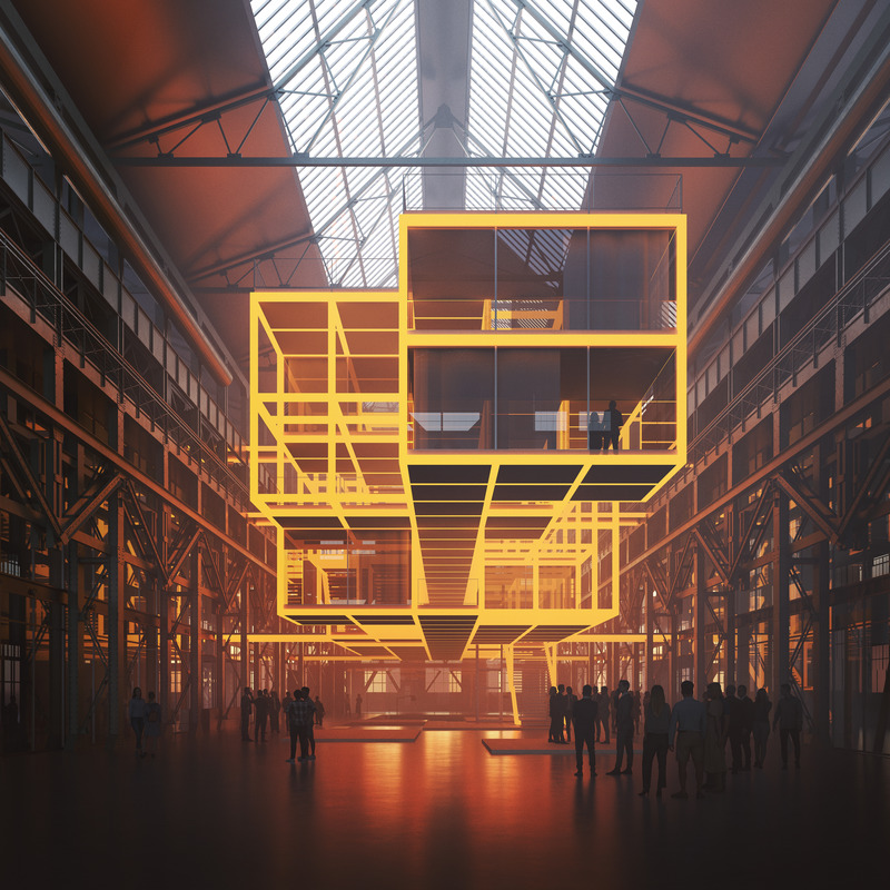 Press kit | 6483-01 - Press release | Brick Visual Celebrates its 10th Anniversary - Brick Visual - Multimedia Design - Essen Innovation Campus, client: HPP Architekten  - Photo credit: Image created by Brick Visual