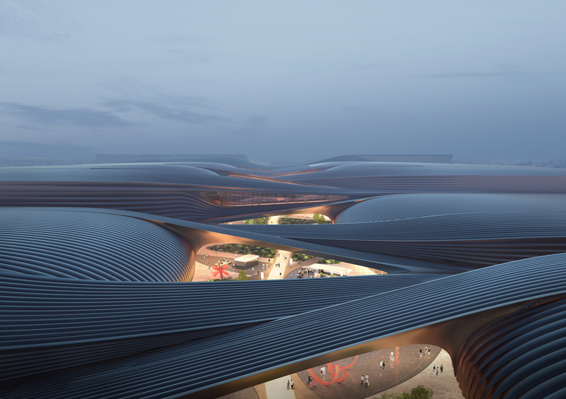 Press kit | 6483-01 - Press release | Brick Visual Celebrates its 10th Anniversary - Brick Visual - Multimedia Design - International Exhibition Center, Beijing, client: Zaha Hadid Architects  - Photo credit: Image created by Brick Visual
