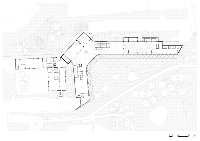 Dossier de presse | 899-02 - Communiqué de presse | La Canopée : Nouvel accueil du siège social Michelin - Encore Heureux Architectes,  Construire et Base - Architecture commerciale - Crédit photo : Encore Heureux
