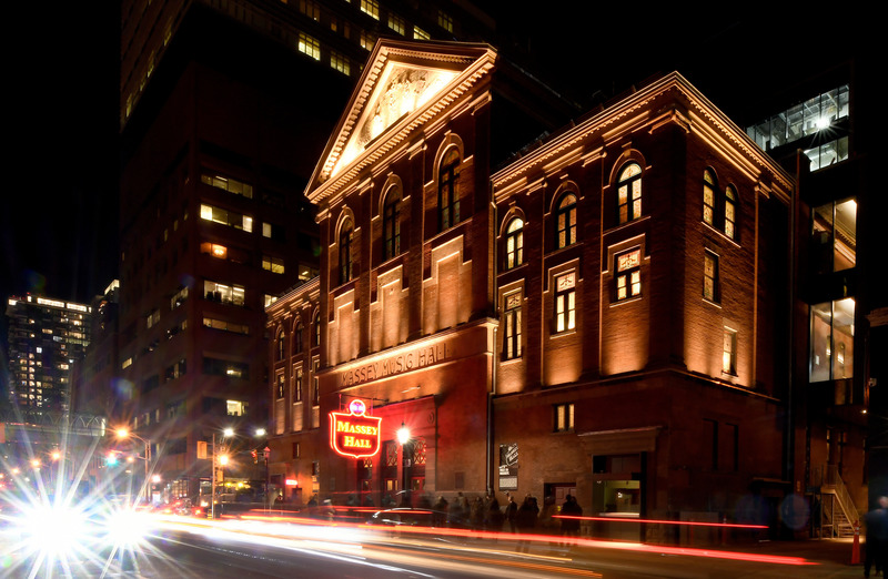 Press kit | 6501-01 - Press release | GBCA's Winning Streak: Architectural Firm Gains Industry Recognition for Revitalizing Massey Hall - GBCA - Goldsmith Borgal & Company Ltd. Architects - Commercial Architecture - The night of the opening - Massey Hall post restoration - Photo credit: By Jag Gundu