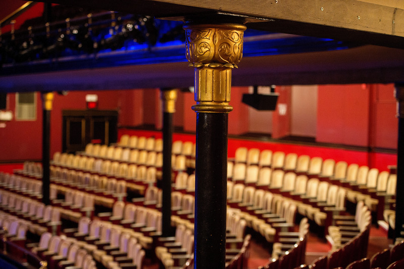 Press kit | 6501-01 - Press release | GBCA's Winning Streak: Architectural Firm Gains Industry Recognition for Revitalizing Massey Hall - GBCA - Goldsmith Borgal & Company Ltd. Architects - Commercial Architecture - Restored cast-iron columns supporting the gallery above - Photo credit: By Jag Gundu