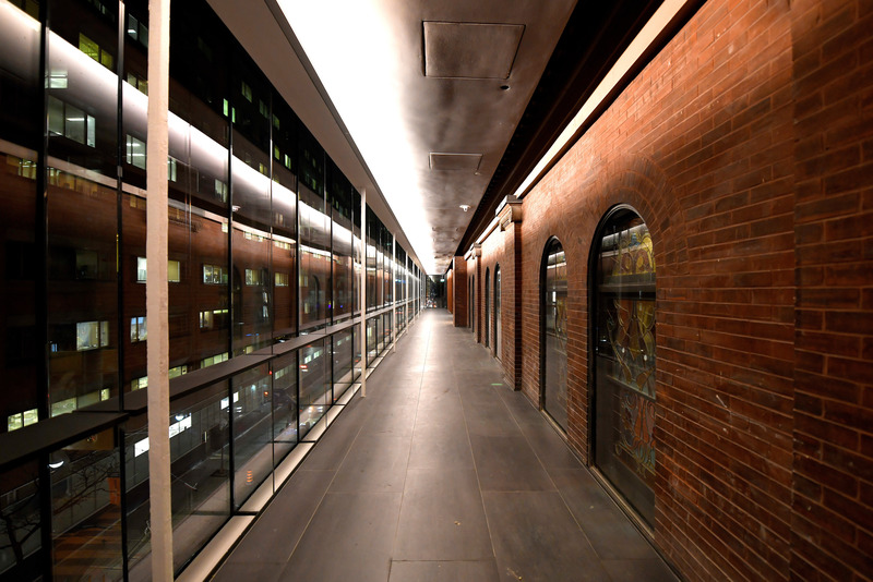 Press kit | 6501-01 - Press release | GBCA's Winning Streak: Architectural Firm Gains Industry Recognition for Revitalizing Massey Hall - GBCA - Goldsmith Borgal & Company Ltd. Architects - Commercial Architecture - An inside look at the passarelles, a new and important addition to the building - Photo credit: by Jag Gundu