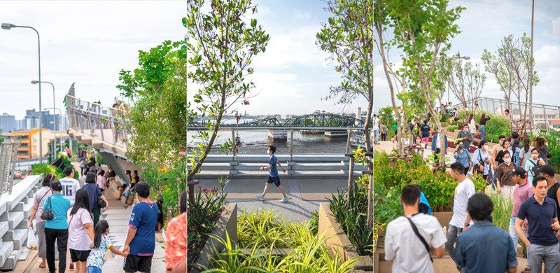 Dossier de presse | 5298-02 - Communiqué de presse | Chao Phraya Sky Park - Kotchakorn Voraakhom - Architecture de paysage - <p>We are more in need of public space than ever. </p><p><br></p><p>Opened during the pandemic lockdown in Bangkok, the CPSK reminds us that we could not wait any longer to take action in addressing our public green space, public health, and climate crises and in building resilient cities.</p> - Crédit photo : LANDPROCESS / Panoramic Studio