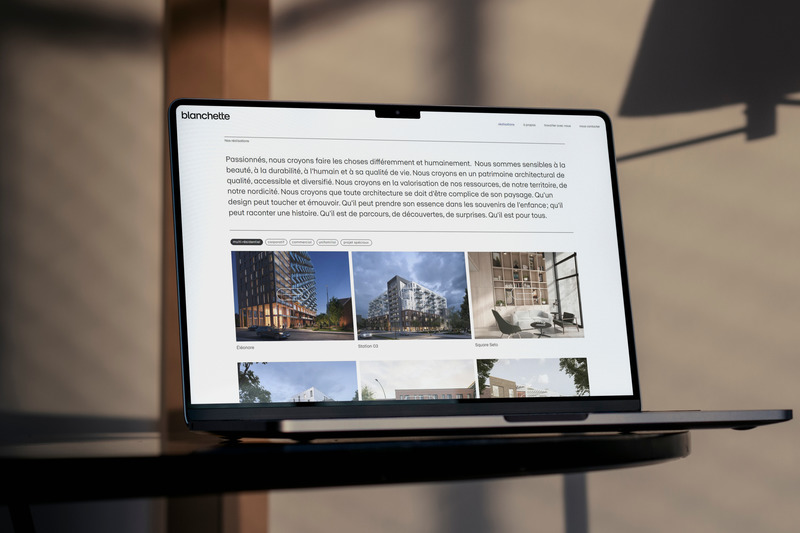 Press kit | 5174-04 - Press release | Blanchette Architectes devient blanchette archi.design - blanchette archi.design - Commercial Architecture
