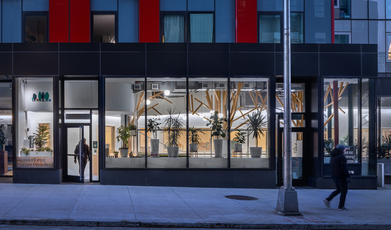 Dossier de presse | 5897-03 - Communiqué de presse | Wonderforest Nature Preschool - Palette Architecture - Architecture institutionnelle - Crédit photo : Image by Pavel<br>Bendov / @archexplorer