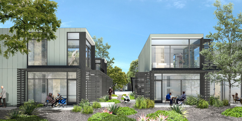 Press kit | 5795-03 - Press release | ANX Foregrounds Community Health and Wellness at Sage Gardens - ANX / Aaron Neubert Architects - Residential Architecture - Shared Gardens<br> - Photo credit: ANX / Aaron Neubert Architects