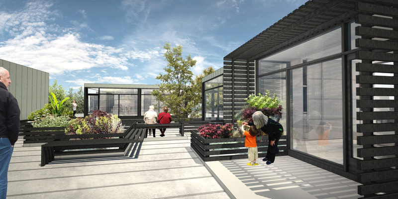 Press kit | 5795-03 - Press release | ANX Foregrounds Community Health and Wellness at Sage Gardens - ANX / Aaron Neubert Architects - Residential Architecture - Edible Garden - Photo credit:  ANX / Aaron Neubert Architects 