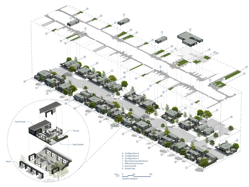 Press kit | 5795-03 - Press release | ANX Foregrounds Community Health and Wellness at Sage Gardens - ANX / Aaron Neubert Architects - Residential Architecture - Site Diagram<br> - Photo credit: ANX / Aaron Neubert Architects