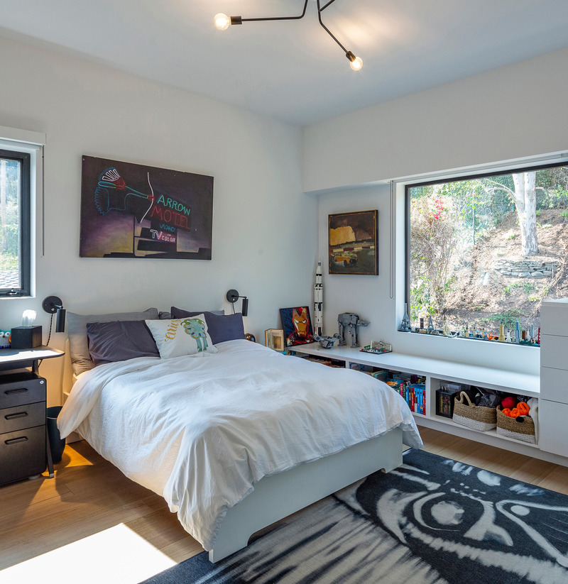 Press kit | 5795-02 - Press release | ANX’s Wrap Recess House Maximizes Outdoor Living - ANX / Aaron Neubert Architects - Residential Architecture - Bedroom - Photo credit: Brian Thomas Jones