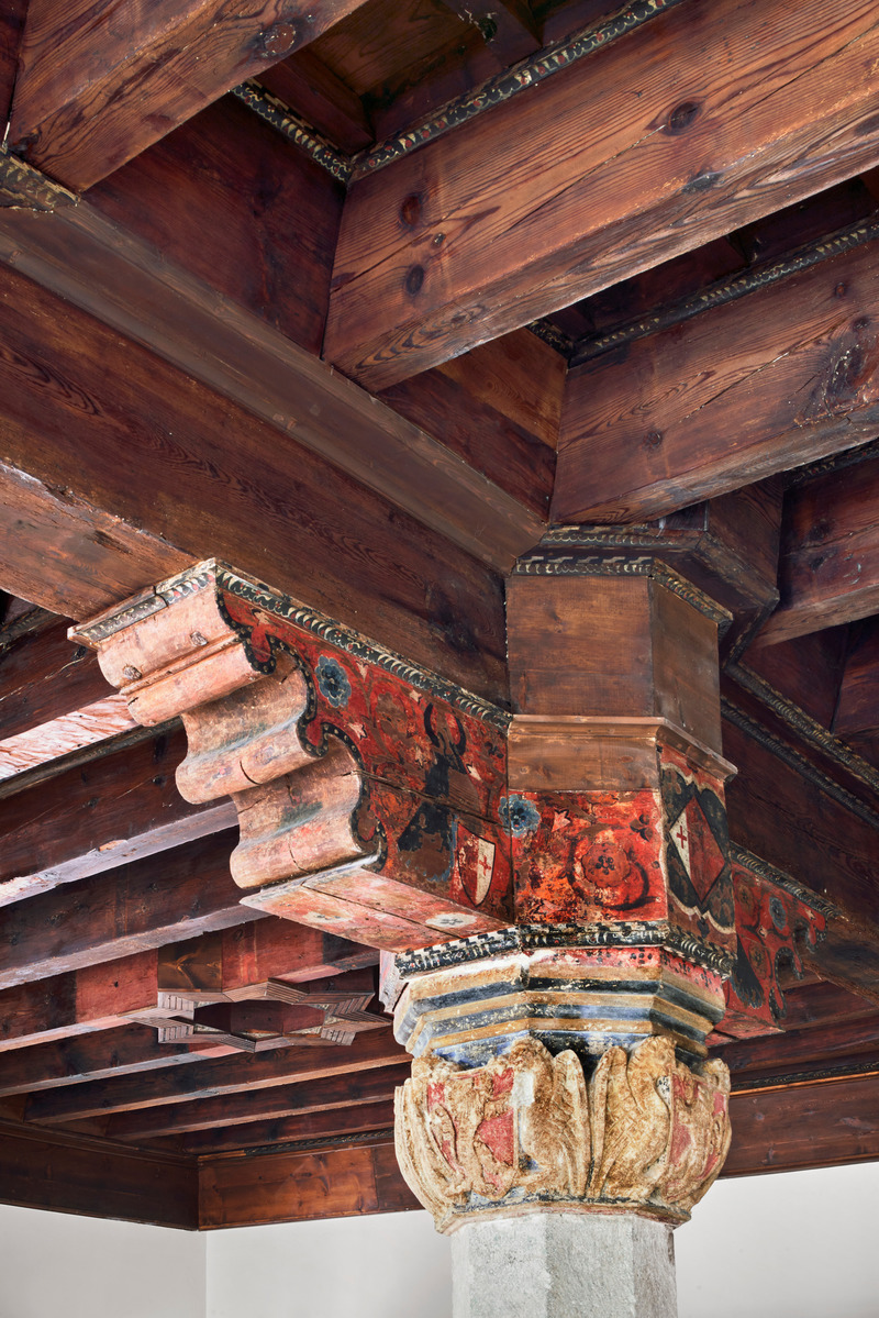 Dossier de presse | 2303-03 - Communiqué de presse | Can Santacilia, a careful renovation of two historic buildings located in Palma de Mallorca - OHLAB - Architecture résidentielle - Coffered ceiling - Crédit photo : José Hevia