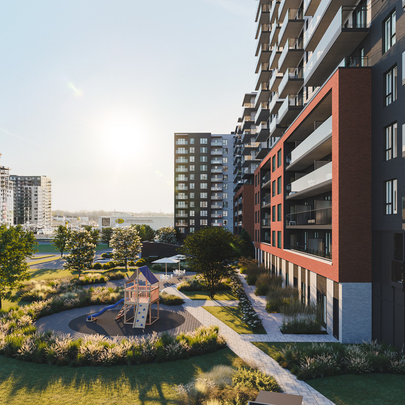 Press kit | 2056-11 - Press release | New Real Estate Project In The Heart Of The Centropolis Complex In Laval: A Unique Concept For A Colourful And Dynamic Community! - Cominar, Cogir Real Estate and Divco - Real Estate - Photo credit: Mostra Centropolis