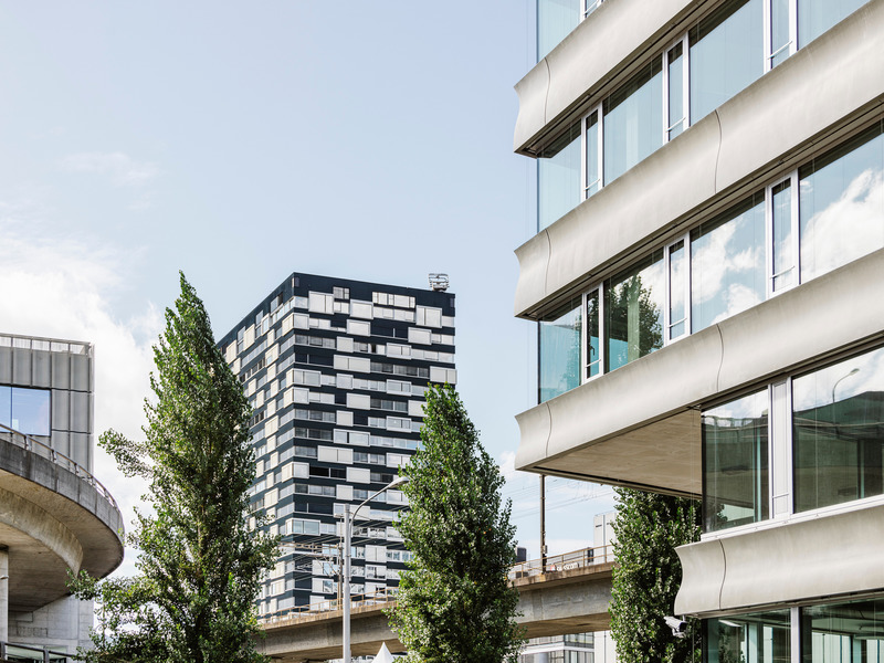 Dossier de presse | 6570-01 - Communiqué de presse | Criminal Investigation Department, City of Zurich - Penzel Valier - Architecture institutionnelle -  Prefabricated fiber concrete elements<br>  - Crédit photo : Bruno Augsburger
