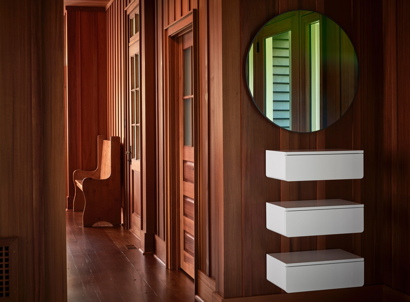 Dossier de presse | 2942-03 - Communiqué de presse | Muskoka Cottage - Reigo & Bauer - Design d’intérieur résidentiel - Entry Detail<br> - Crédit photo : Doublespace Photography