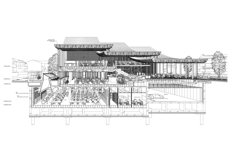 Dossier de presse | 1955-02 - Communiqué de presse | The Office Inspired by Woven Fabrics - Hiroshi Nakamura & NAP, Takenaka Corporation - Architecture commerciale - Crédit photo :  Hiroshi Nakamura ＆NAP 