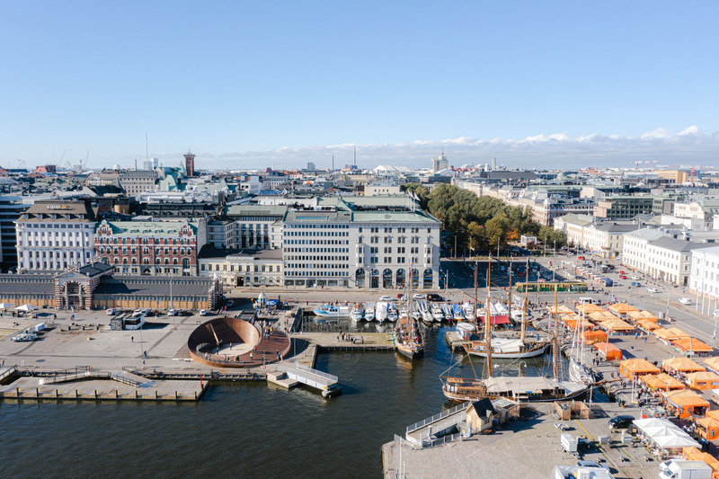 Press kit | 4064-01 - Press release | The Helsinki Biennial Pavilion Wins the Architecture MasterPrize 2022 - Verstas Architects - Urban Design - Aerial view of the Helsinki Biennial Pavilion - Photo credit: Pyry Kantonen