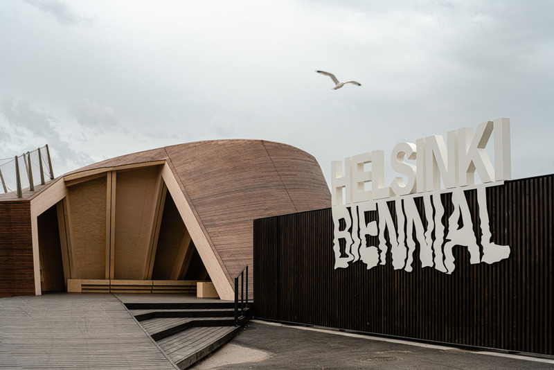 Press kit | 4064-01 - Press release | The Helsinki Biennial Pavilion Wins the Architecture MasterPrize 2022 - Verstas Architects - Urban Design - The Helsinki Biennial Pavilion, the main entrance - Photo credit: Pyry Kantonen