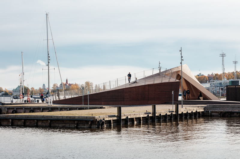 Press kit | 4064-01 - Press release | The Helsinki Biennial Pavilion Wins the Architecture MasterPrize 2022 - Verstas Architects - Urban Design - The Helsinki Biennial Pavilion, the north elevation - Photo credit: Tuomas Uusheimo