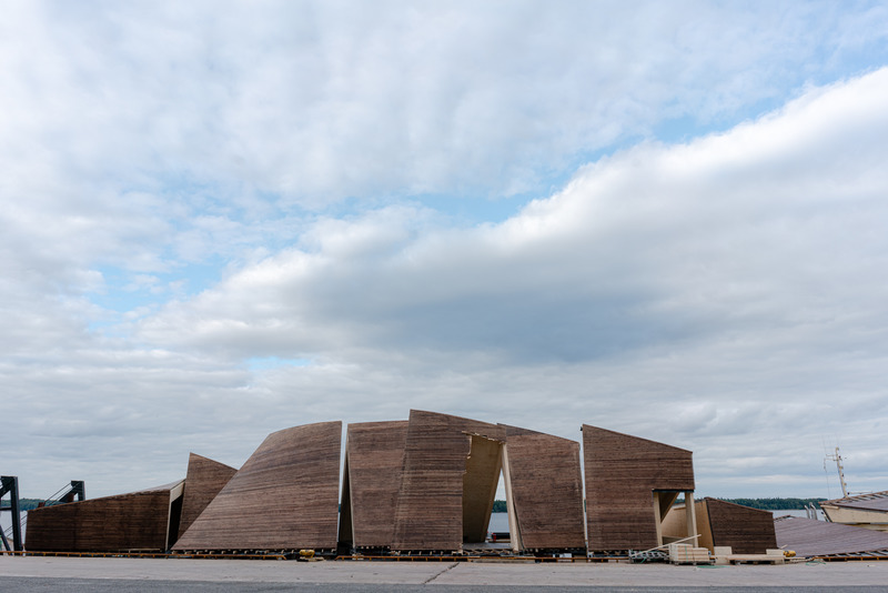 Press kit | 4064-01 - Press release | The Helsinki Biennial Pavilion Wins the Architecture MasterPrize 2022 - Verstas Architects - Urban Design - The prefabricated modules of the pavilion - Photo credit: Pyry Kantonen