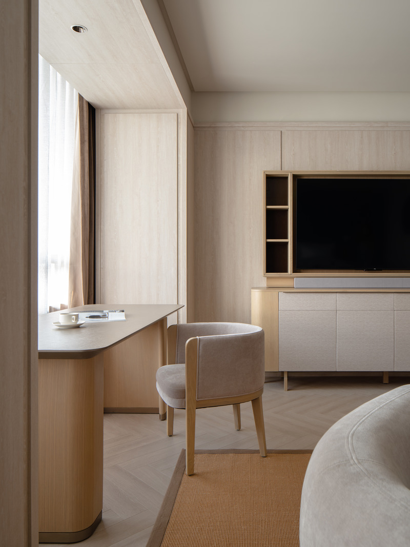 Press kit | 3531-07 - Press release | Crystal Orange Hotel Shanghai Pudong Lujiazui - Vermilion Zhou Design Group - Commercial Interior Design - Guest room  - Photo credit: Jian Quan Wu 