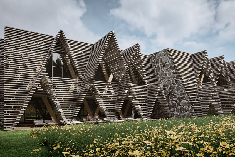 Dossier de presse | 3053-03 - Communiqué de presse | Hotel Natura Extension - ENOTA - Architecture commerciale - Hotel Natura Extension - Crédit photo : visualizations: Spacer