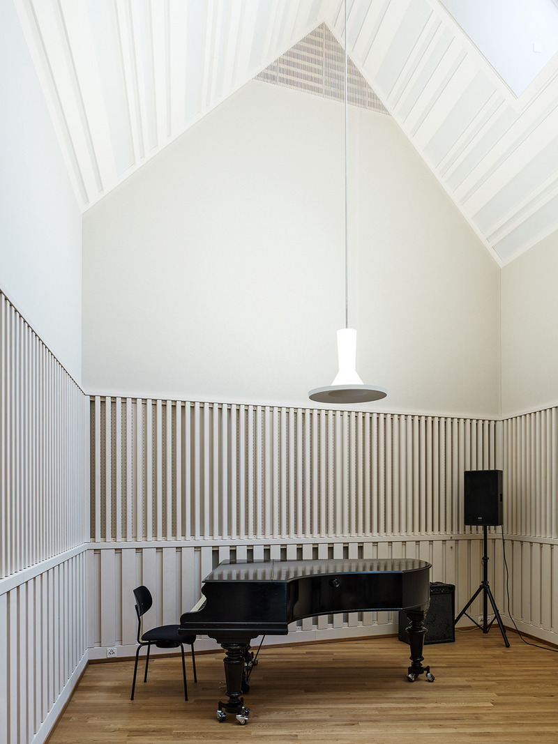 Dossier de presse | 2295-01 - Communiqué de presse | Jazz Campus - Buol&Zünd - Architecture institutionnelle - rehearsalroom - Crédit photo : Georg Aerni