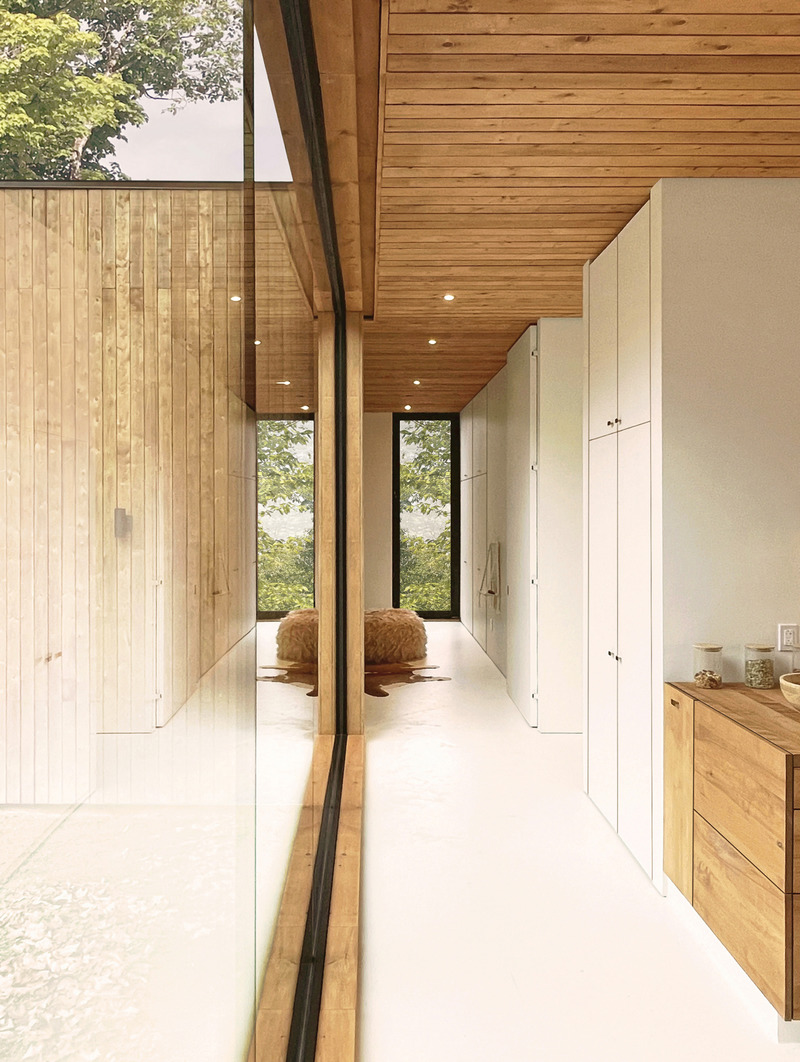 Dossier de presse | 6639-01 - Communiqué de presse | La Cadrée Perchée : En interaction constante avec la nature - L'Empreinte Design Architecture - Architecture résidentielle - Crédit photo : Pier-Olivier Lepage