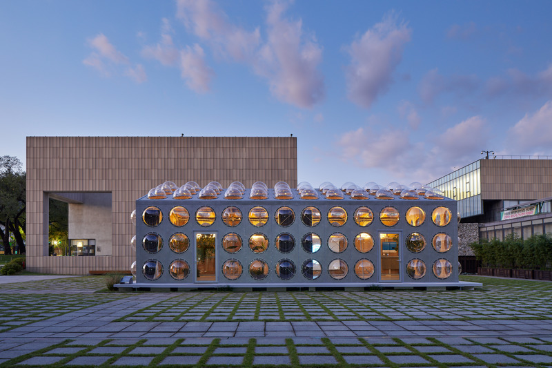 Press kit | 6681-01 - Press release | Perpetual Spring, the Climate Correcting Machine, Wins Architecture MasterPrize 2022 Best of Best in Exhibition, Public Space - Obra Architects - Event + Exhibition - Photo credit: Obra Architects