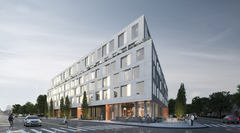 Dossier de presse | 865-57 - Communiqué de presse | Le premier immeuble résidentiel carboneutre de l’Ontario verra le jour à Kingston - ENFORM Architects en collaboration avec Lemay - Architecture résidentielle - Façade - Crédit photo : Lemay