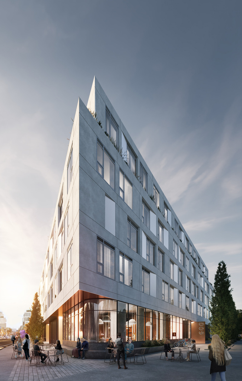 Dossier de presse | 865-57 - Communiqué de presse | Le premier immeuble résidentiel carboneutre de l’Ontario verra le jour à Kingston - ENFORM Architects en collaboration avec Lemay - Architecture résidentielle - Façade - Crédit photo : Lemay