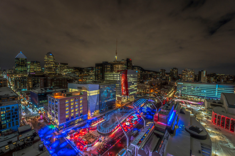 Press kit | 6776-01 - Press release | A Winter Experience Like no Other in the World. The Montréal en Lumière Festival Opens a 1000-Foot-Long Aerial Skating Trail with an Ambience of Immersive Sound and Light - Montréal en Lumière - Urban Design - <p>Now, this gem of Québec engineering is ready to be presented for the first time to visitors from around the world!</p> - Photo credit:  Victor Diaz Lamich for MONTRÉAL EN LUMIÈRE 