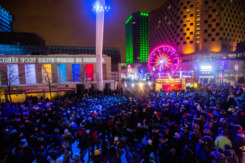 Press kit | 6776-01 - Press release | A Winter Experience Like no Other in the World. The Montréal en Lumière Festival Opens a 1000-Foot-Long Aerial Skating Trail with an Ambience of Immersive Sound and Light - Montréal en Lumière - Urban Design -  <p>The 24th edition of MONTRÉAL EN LUMIÈRE, presented by Loto-Québec in collaboration with Scotiabank, takes place from February 16 to March 5, 2023 at Quartier des Spectacles.</p>  - Photo credit:  Frédérique Ménard-Aubin for MONTRÉAL EN LUMIÈRE 