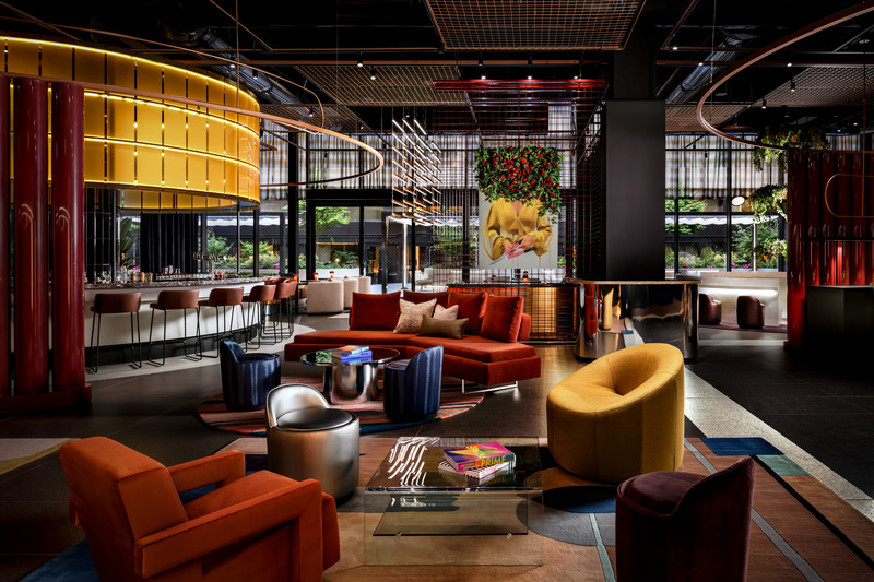 Press kit | 1303-16 - Press release | Sid Lee Architecture Pulls Back the Curtain on the Interior Design of Toronto’s New W Hotel - Sid Lee Architecture - Commercial Interior Design - Living Room - Photo credit: Brandon Barré