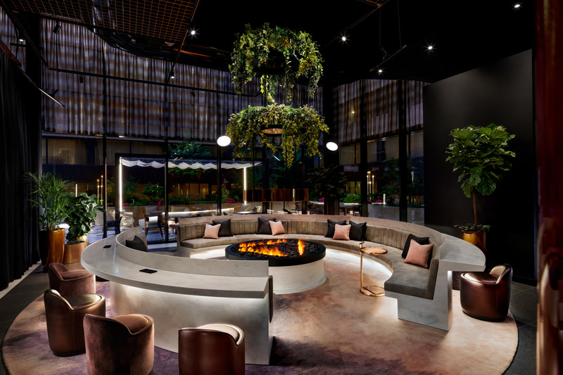 Press kit | 1303-16 - Press release | Sid Lee Architecture Pulls Back the Curtain on the Interior Design of Toronto’s New W Hotel - Sid Lee Architecture - Commercial Interior Design - Living Room - Photo credit: Brandon Barré