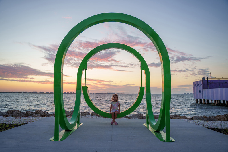 Press kit | 5595-06 - Press release | A Series of Playable Art Installations Activate Revitalized Waterfront Park - The Urban Conga - Art - Photo credit: Christopher Brickman 